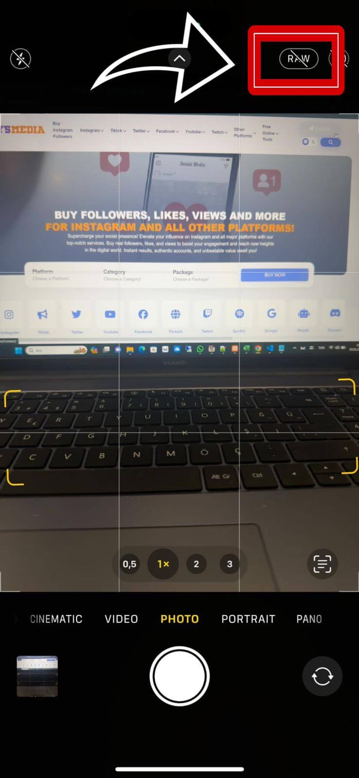 Enabling RAW in Camera App