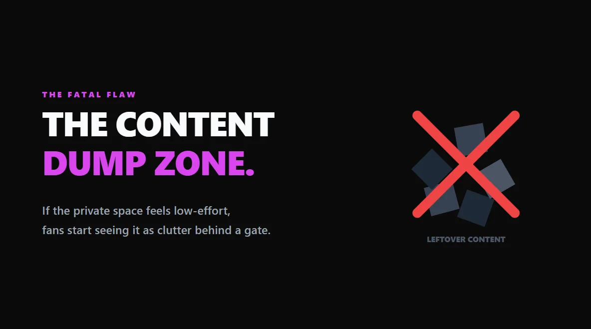 Flat vector illustration of disorganized grid blocks tumbling down, crossed out with a warning sign.