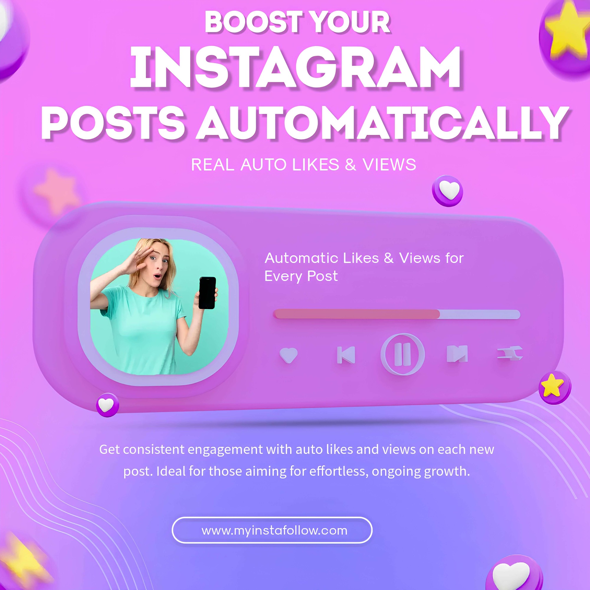 Buy Auto Instagram Likes & Views Monthly Podcast Image