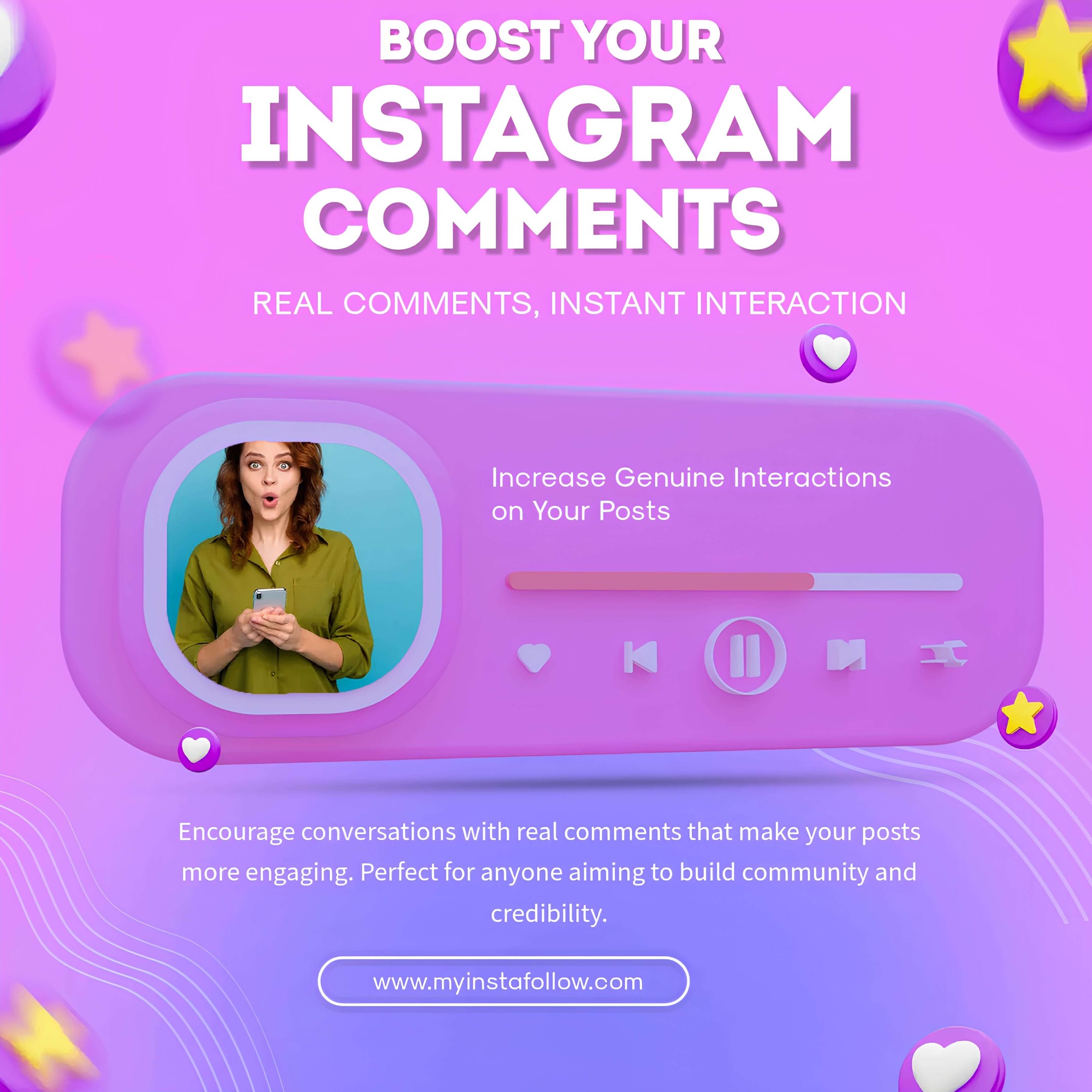 Buy Custom Instagram Comments Podcast Image