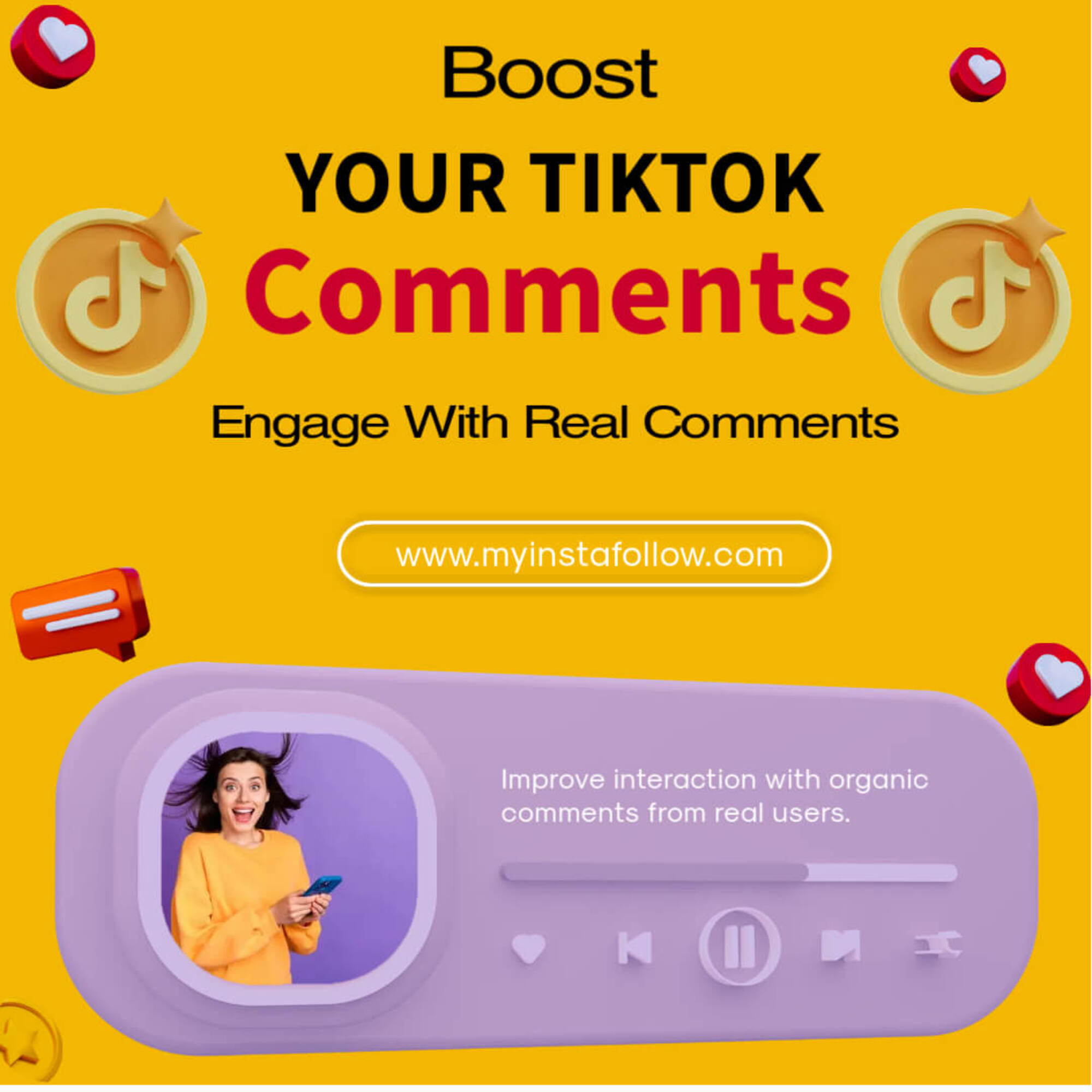 Buy Custom TikTok Comments Podcast Image