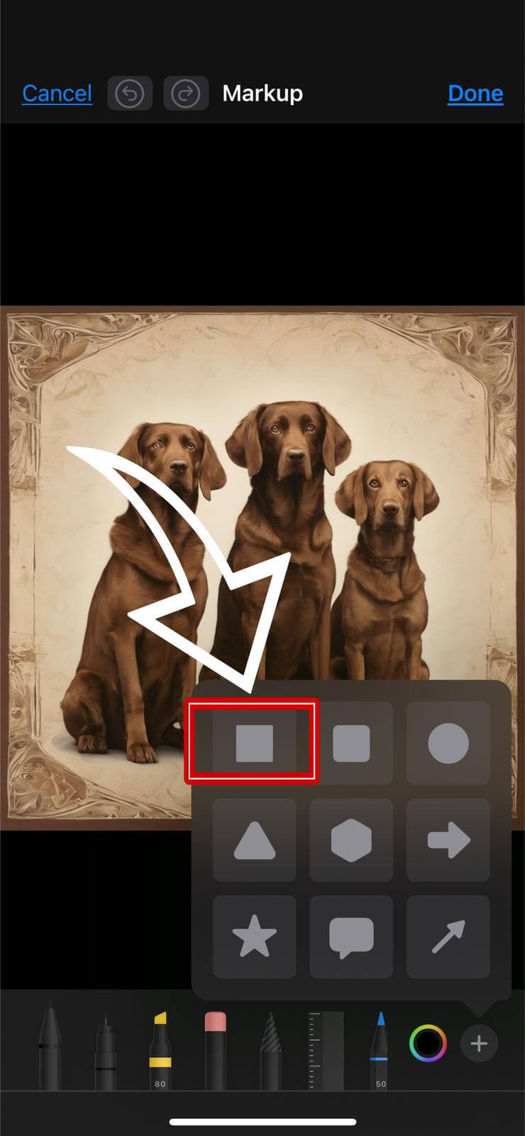 Choosing square shape