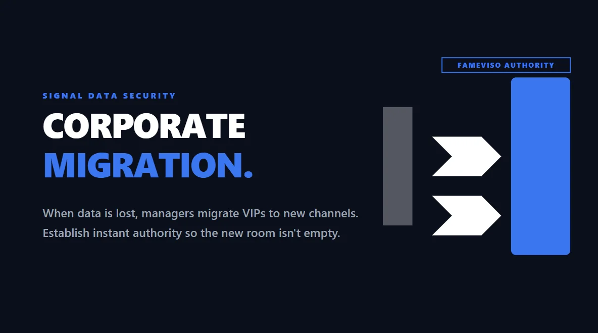 A flat geometric chevron design showing data migrating smoothly from one secure block to another.
