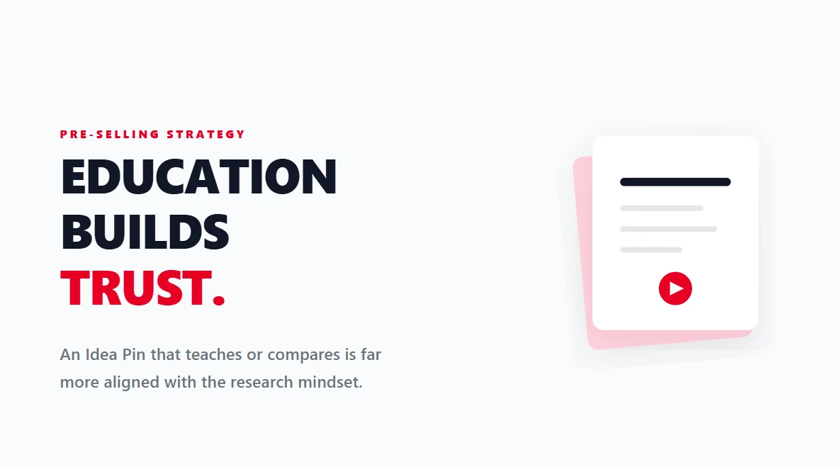 Minimalist editorial design showing education as the key that unlocks e-commerce sales.