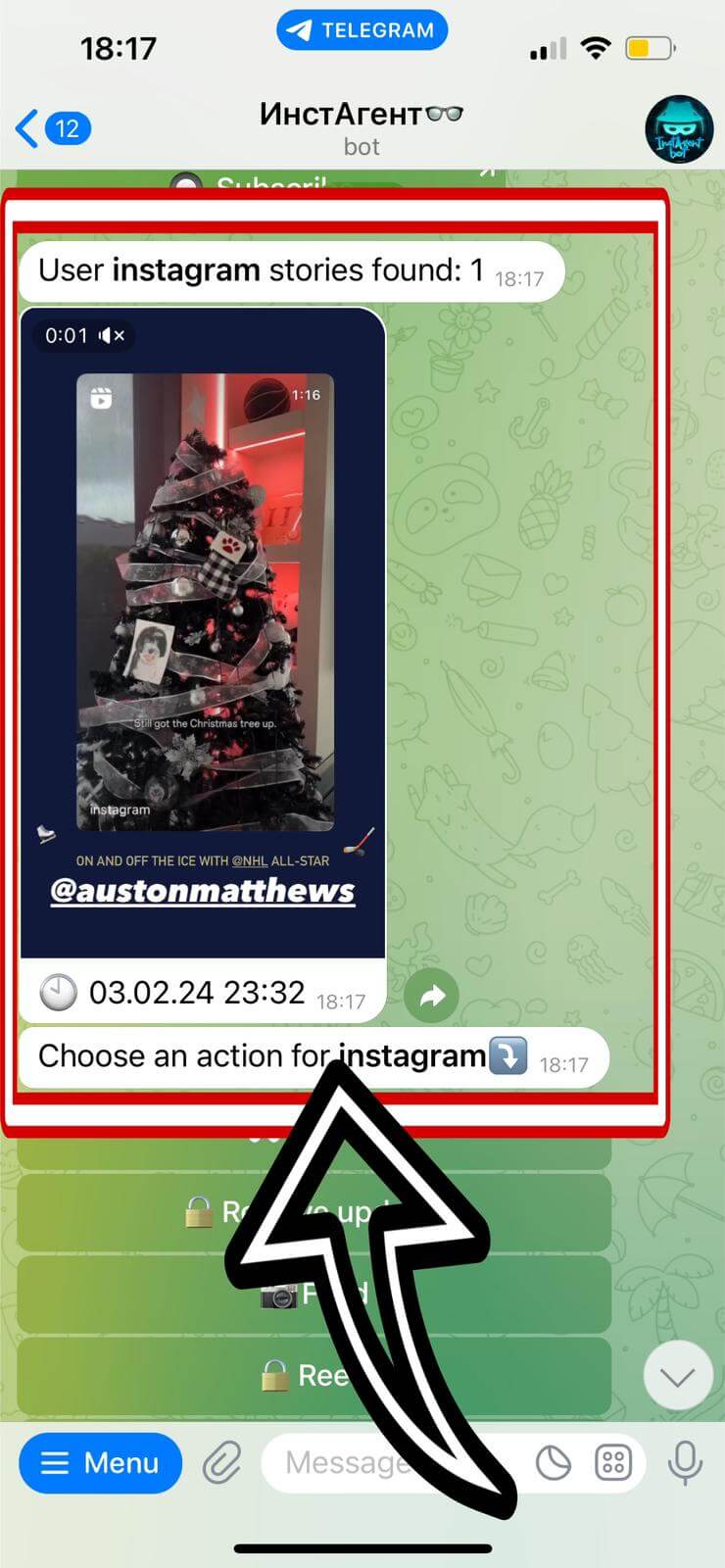 Viewing Stories Option