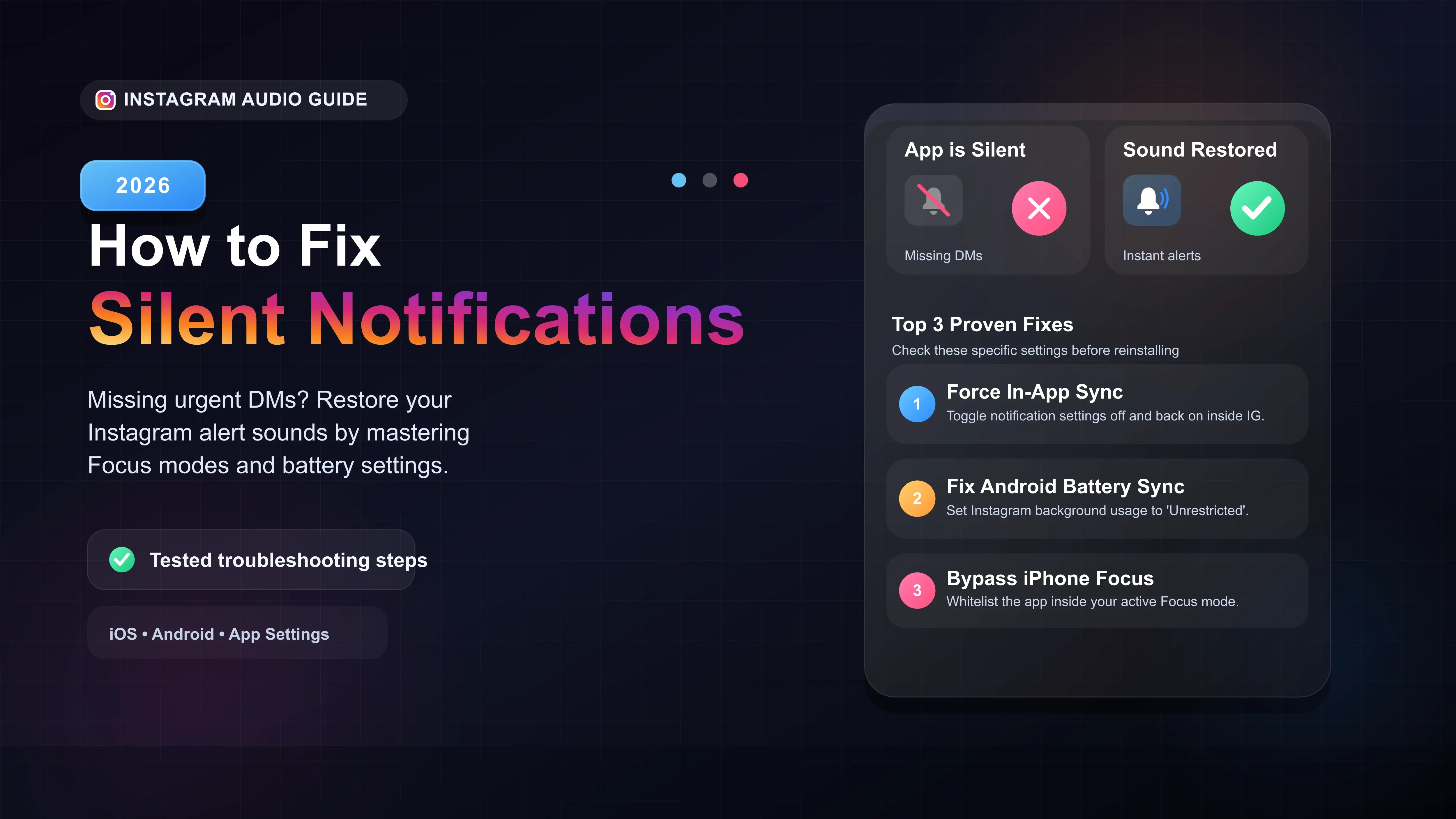 How to Fix Instagram Notification Sound Not Working (Tested)