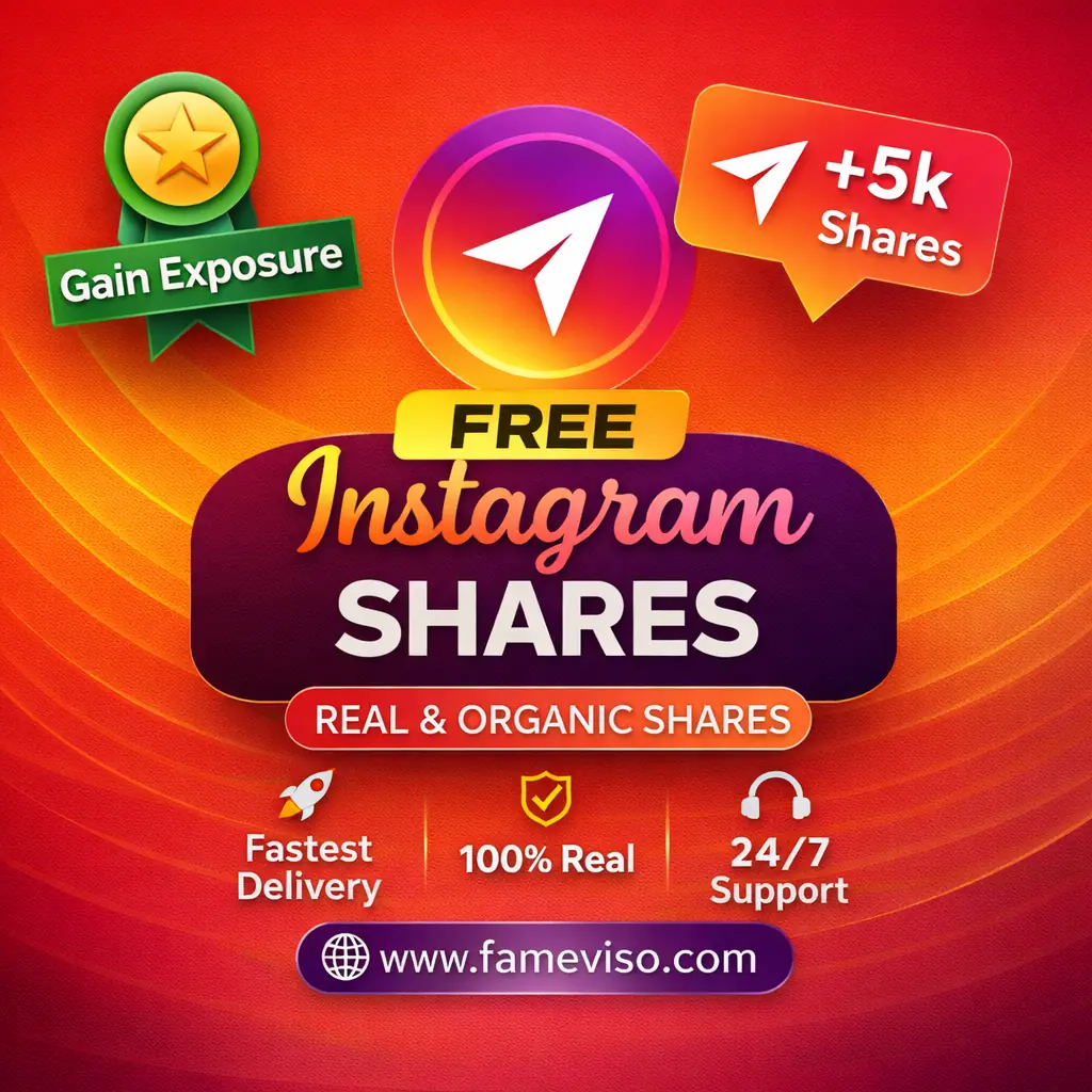 Free Instagram Shares trial by FameViso