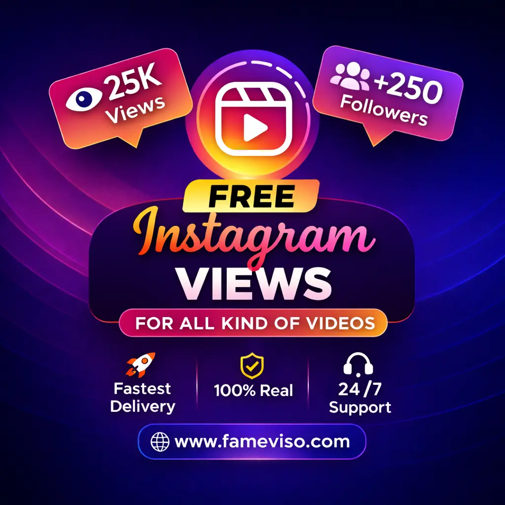 Free Instagram Views trial by FameViso