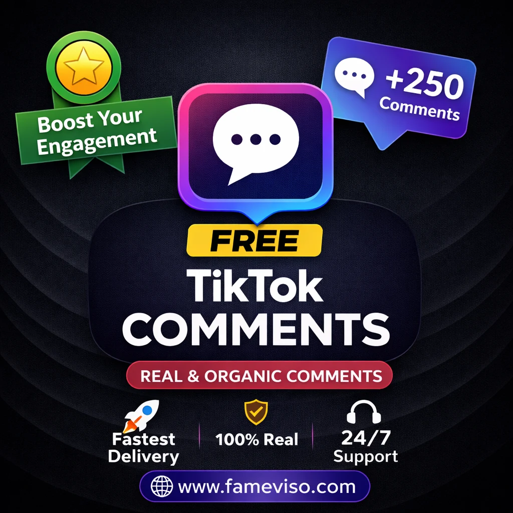 Free Tiktok Comments trial by FameViso