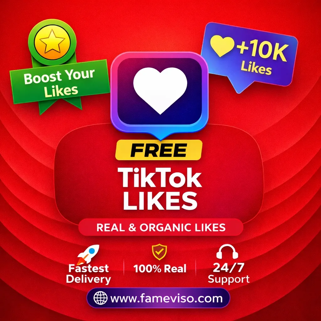 Free Tiktok Likes trial by FameViso