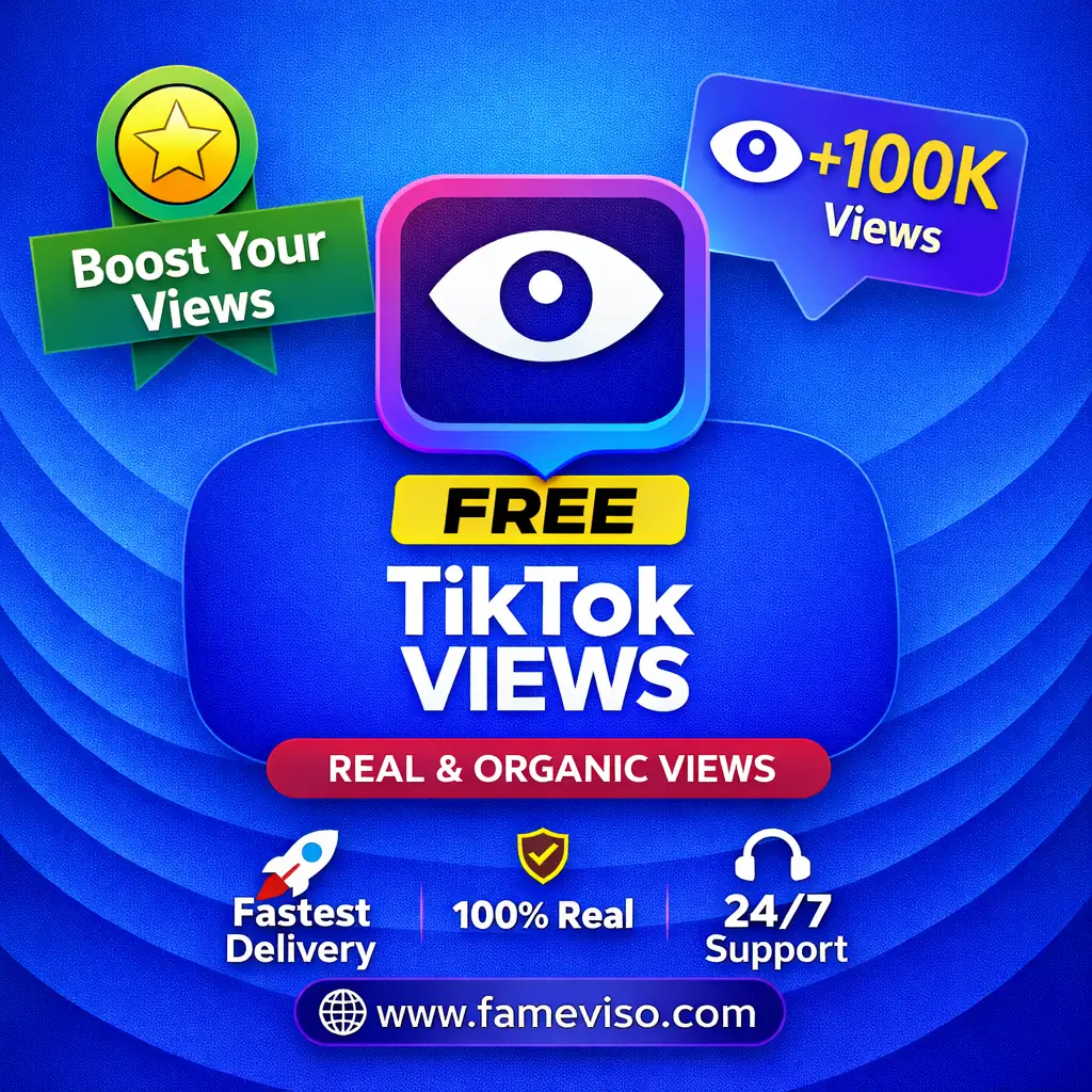 Free Tiktok Views trial by FameViso