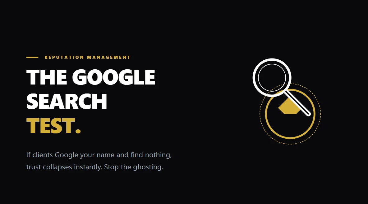 The Google Search Test: Why Clients Ghost After the Pitch