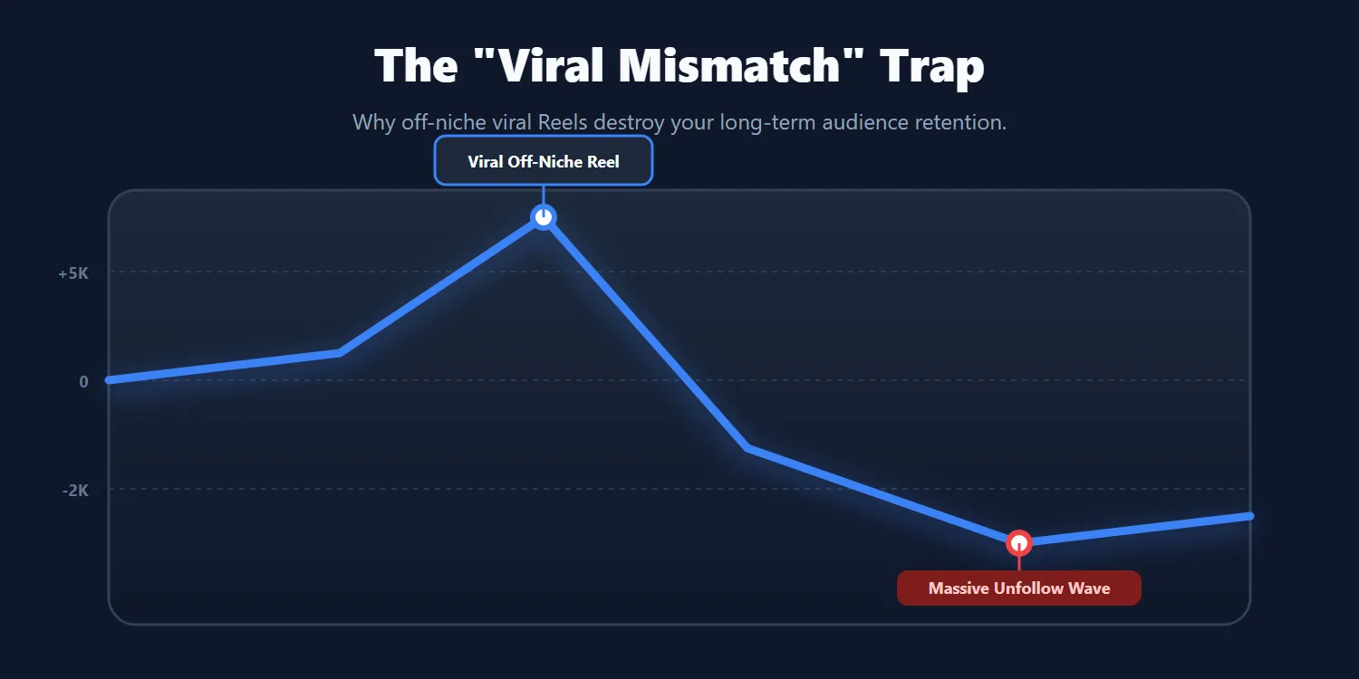 How viral Instagram Reels cause follower drop off