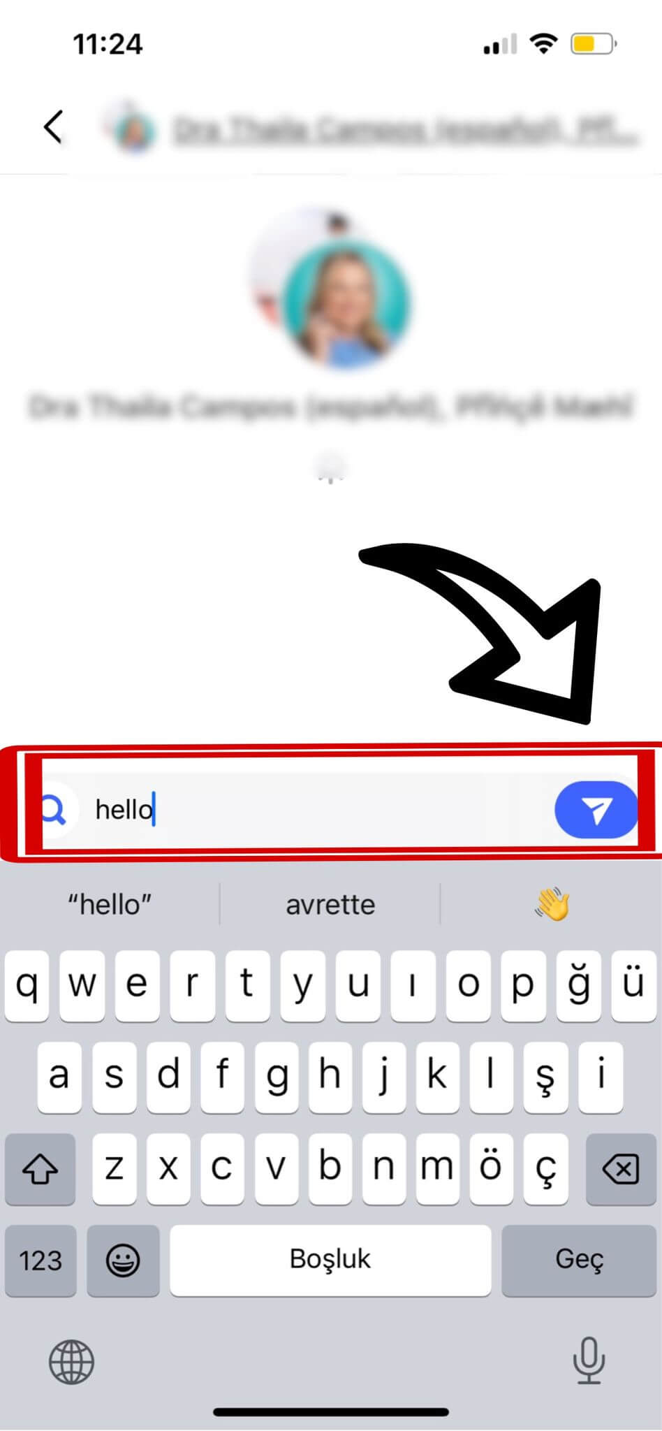Screenshot showing how to add media to a group chat on Instagram