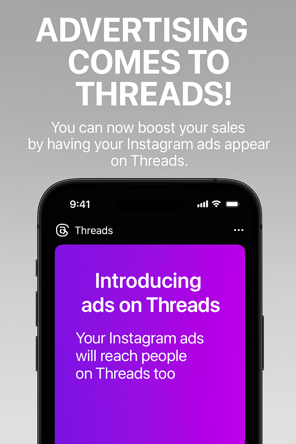 Instagram announces the ability to run ads on Threads, allowing brands to reach users across both platforms and boost visibility.