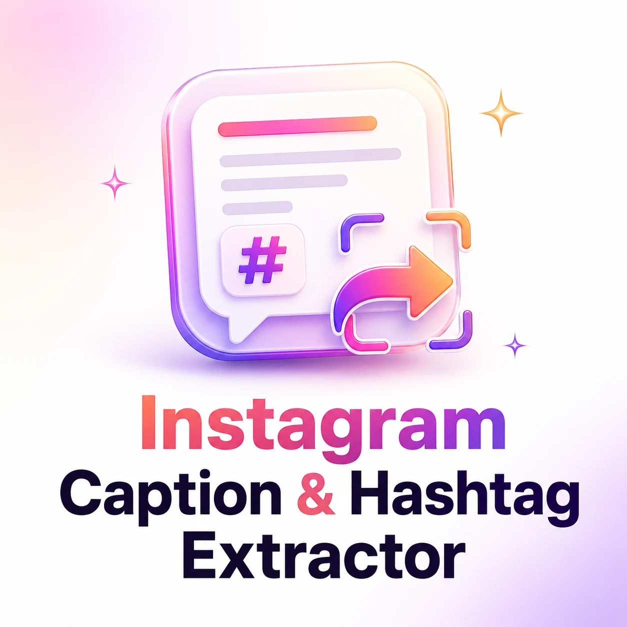 Free tool to extract and copy Instagram captions and hashtags instantly