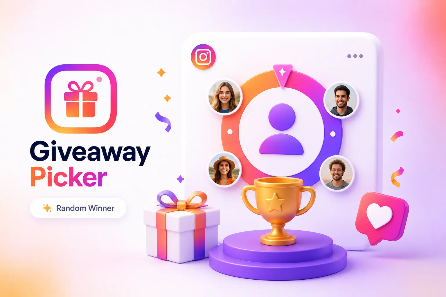 Free tool to pick a random winner for Instagram giveaways