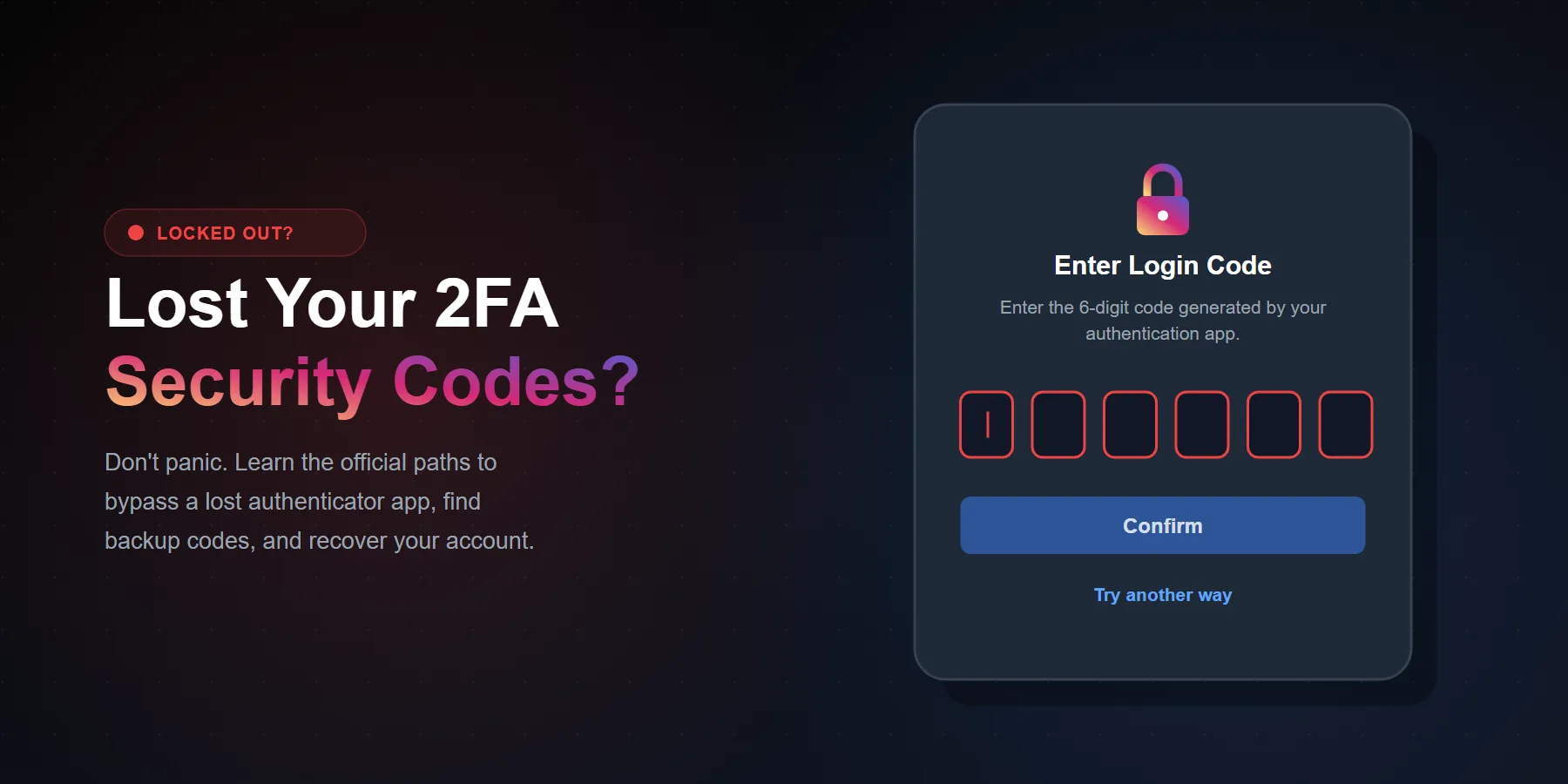 Lost Instagram 2FA Codes? Recovery Guide That Works