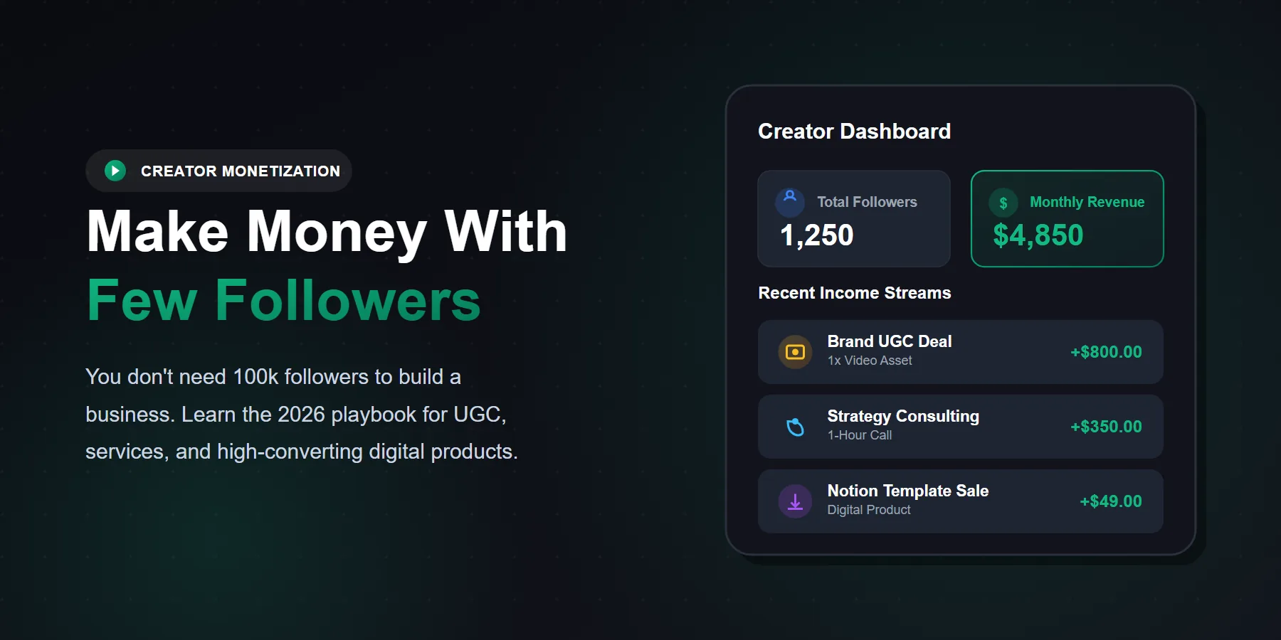 Make Money on Social Media With Few Followers in 2026