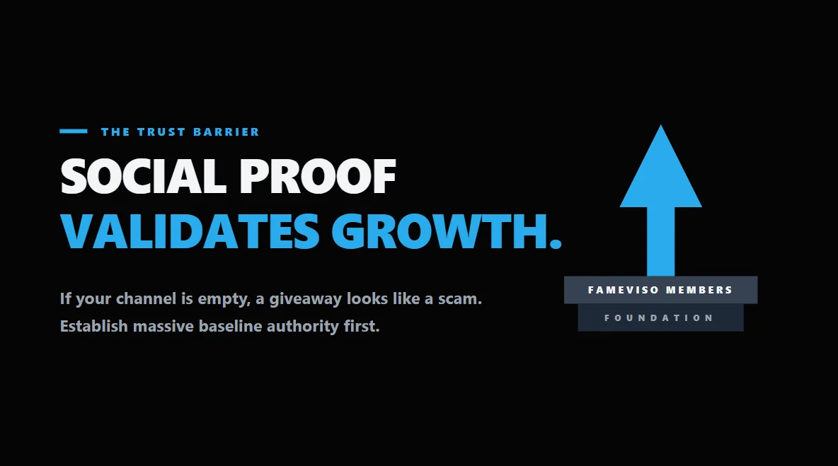 A solid geometric foundation supporting a massive spike in growth, representing social proof.