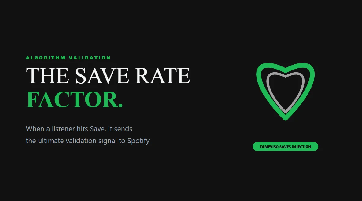 Bold geometric save icon built from frequency lines, demonstrating algorithm validation.