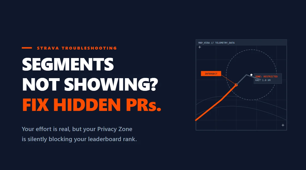 Strava Segments Not Showing? Fix Privacy Zones and Hidden PRs