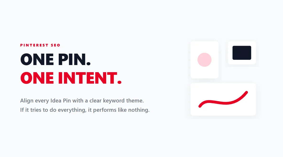 A clean, structured moodboard layout representing perfect Pinterest SEO and visual strategy.