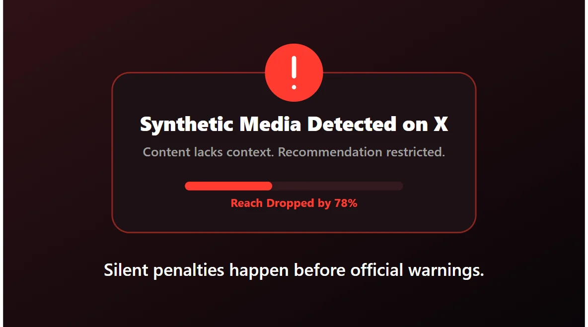 Why unlabeled AI posts create bigger risks on X