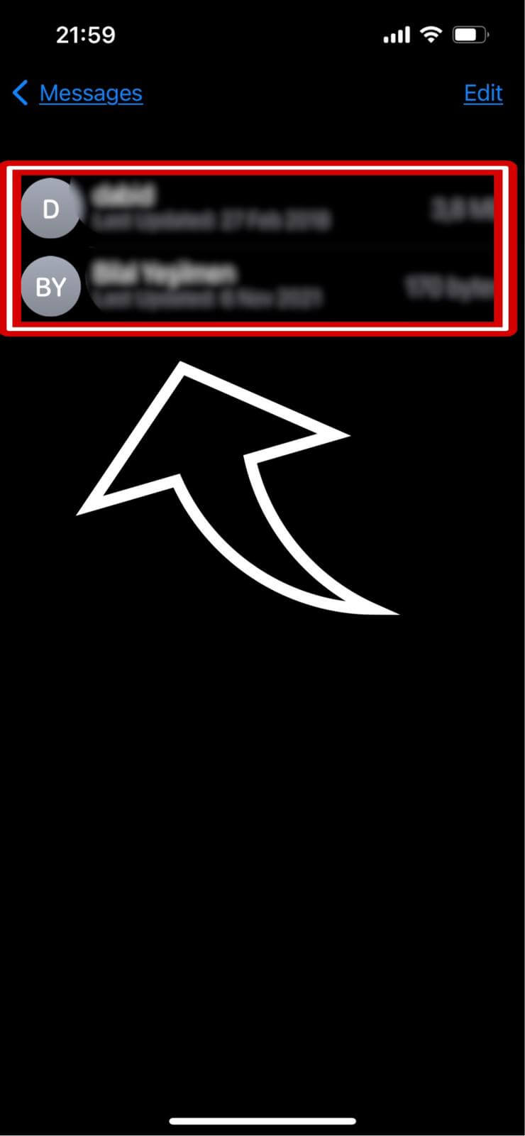 Deleted Messages View