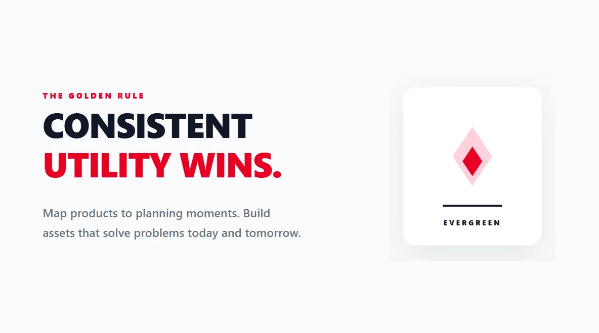 A pristine, minimalist crown resting on a floating card, symbolizing the ultimate Pinterest strategy.