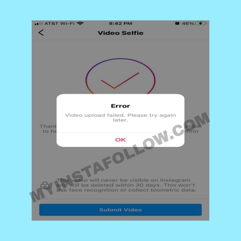 How to Fix Instagram Selfie Video Verification Upload Error