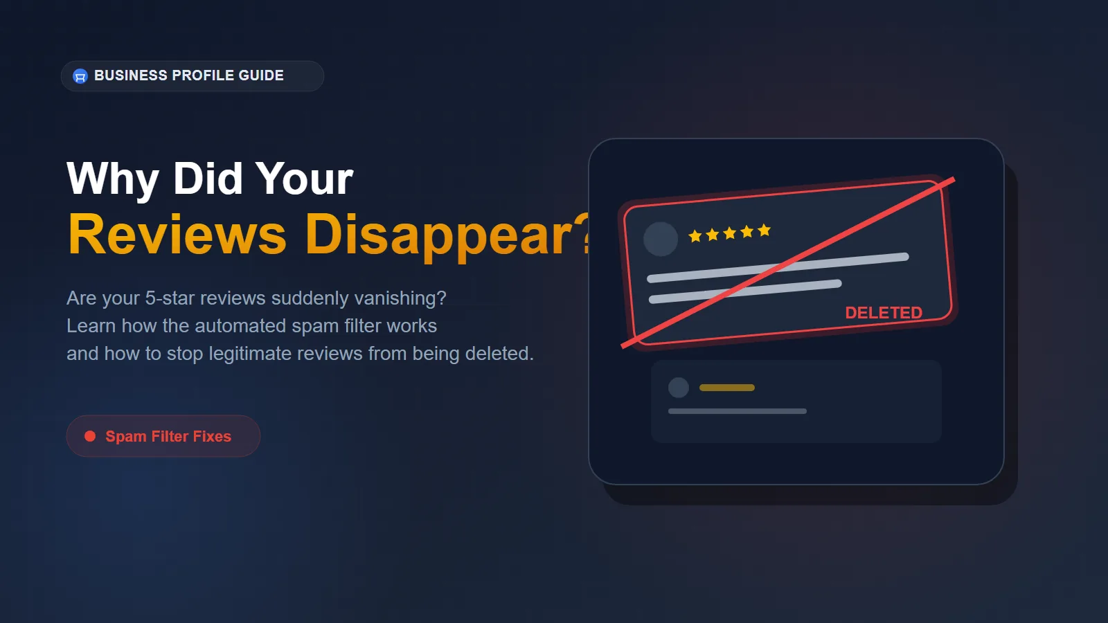 Why Did My Google Reviews Disappear? (How to Fix the Map Filter)