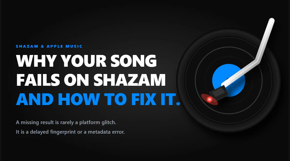 Why Your Song Fails on Shazam and How to Fix It