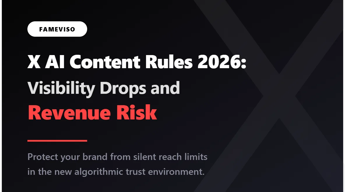X AI Content Rules 2026: Visibility Drops and Revenue Risk