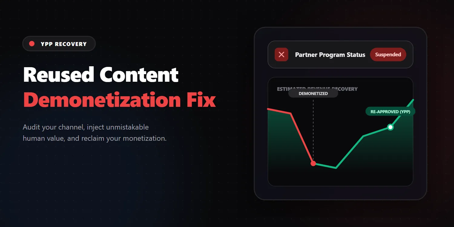 YouTube Reused Content Fix: The 2026 Monetization Recovery Guide