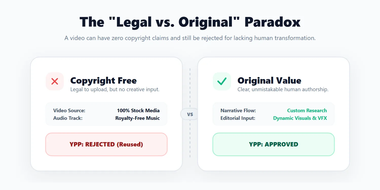 The difference between YouTube Reused Content and Copyright Strikes